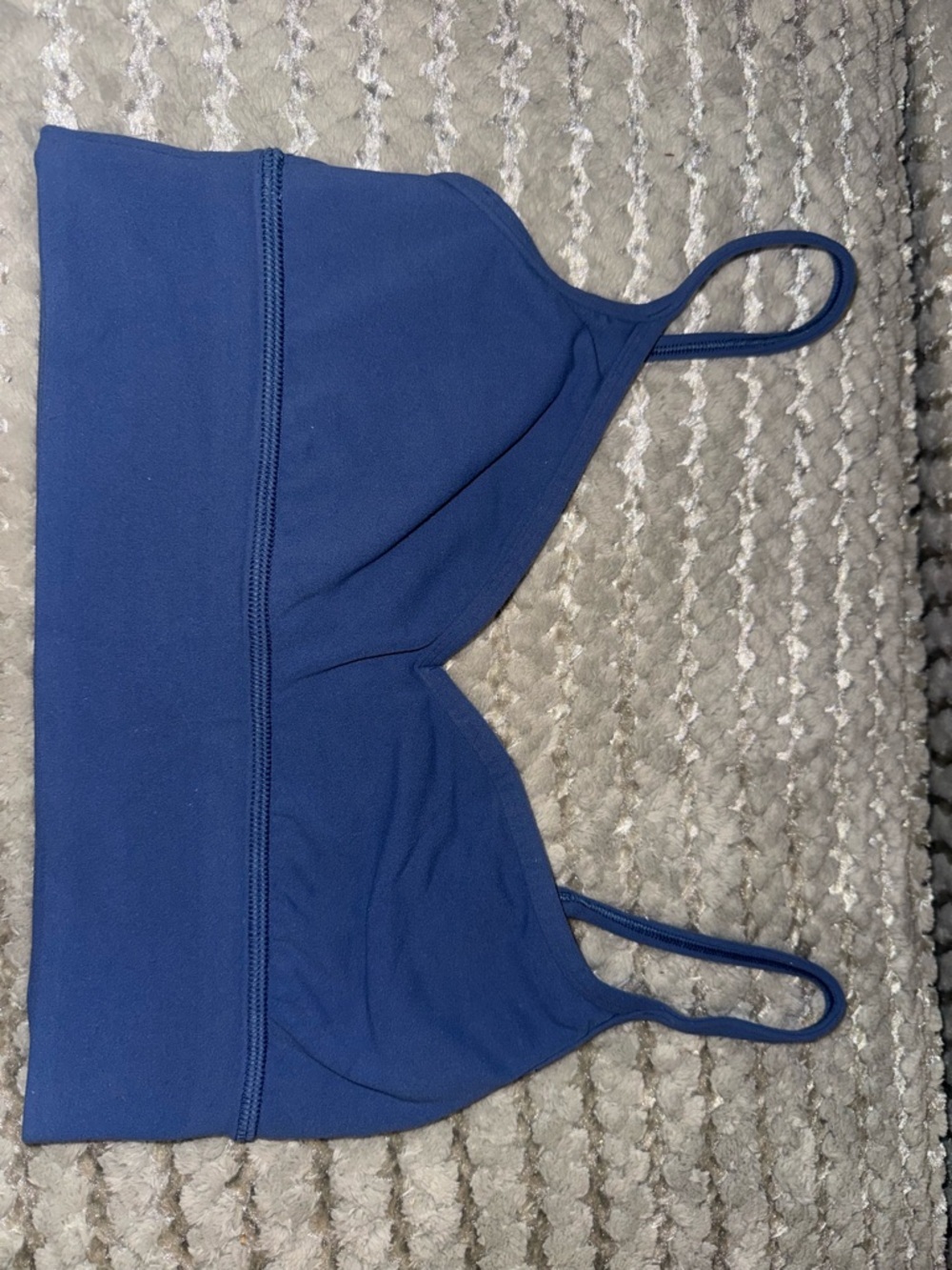 lululemon athletica Navy Blue V-Neck Bralette with Thin Straps - Picture 2 of 5